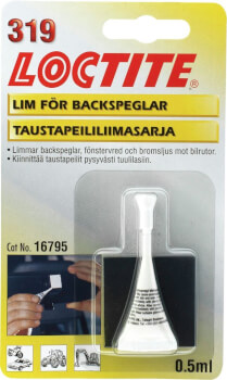 Taustapeilin liimaussarja, Loctite