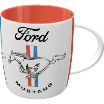Muki Ford Mustang Horse & Stripes Logo, Nostalgic Art