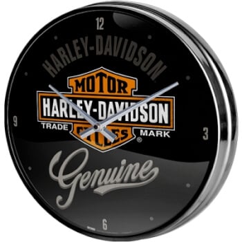 Seinäkello Harley-Davidson Genuine 31 cm, Nostalgic Art