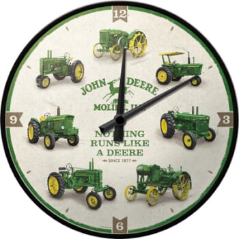 Seinäkello John Deere Model Chart 31 cm, Nostalgic Art
