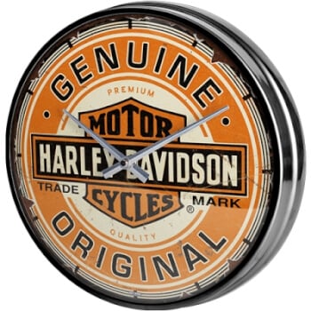 Seinäkello Harley-Davidson Genuine Original 31 cm, Nostalgic Art