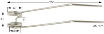 Piikki puutarhatraktorin haravaan PH 232