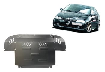 Pohjapanssari Alfa Romeo 156 (1997-2003), moottori, vaihdelaatikko, j&auml;&auml;hdytin, ter&auml;st&auml;