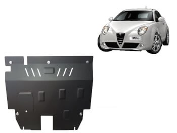 Pohjapanssari Alfa Romeo Mito (2008-2018), moottori, vaihdelaatikko, j&auml;&auml;hdytin, ter&auml;st&auml;