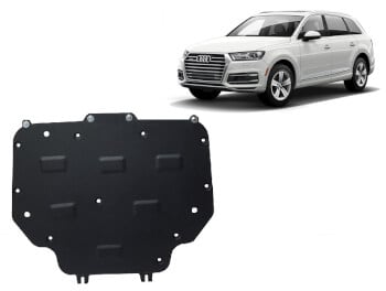 Pohjapanssari Audi Q7 (2015➟), vaihdelaatikko, ter&auml;st&auml;