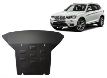 Pohjapanssari BMW X3 F25 (2010-2017), moottori, j&auml;&auml;hdytin, etupuskuri, ter&auml;st&auml;