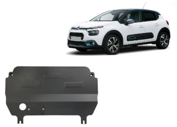 Pohjapanssari Citro&euml;n C3 (2019➟), moottori, vaihdelaatikko, ter&auml;st&auml;