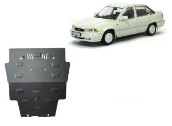 Pohjapanssari Daewoo Cielo (1995-2008), moottori, vaihdelaatikko, j&auml;&auml;hdytin, etupuskuri, ter&auml;st&auml;