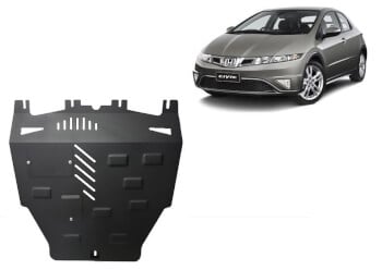 Pohjapanssari Honda Civic (2005-2015), moottori, vaihdelaatikko, j&auml;&auml;hdytin, ter&auml;st&auml;