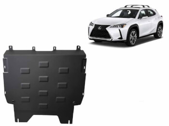 Pohjapanssari Lexus UX (2019➟), moottori, vaihdelaatikko, j&auml;&auml;hdytin, ter&auml;st&auml;
