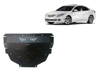 Pohjapanssari Mazda Atenza (2007-2012), moottori, vaihdelaatikko, j&auml;&auml;hdytin, ter&auml;st&auml;