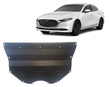 Pohjapanssari Mazda 3 (2019➟), moottori, vaihdelaatikko, ter&auml;st&auml;