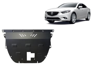 Pohjapanssari Mazda 6 (2013➟), moottori, vaihdelaatikko, j&auml;&auml;hdytin, ter&auml;st&auml;