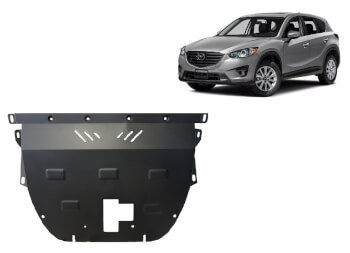 Pohjapanssari Mazda CX5 (2011➟), moottori, vaihdelaatikko, j&auml;&auml;hdytin, ter&auml;st&auml;