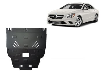 Pohjapanssari Mercedes-Benz A-Sarja (2012-2019), moottori, vaihdelaatikko, jäähdytin, terästä