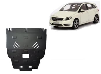 Pohjapanssari Mercedes-Benz B-Sarja (2011-2019), moottori, vaihdelaatikko, j&auml;&auml;hdytin, ter&auml;st&auml;