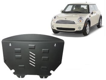 Pohjapanssari Mini Cooper (2006-2014), moottori, vaihdelaatikko, ter&auml;st&auml;