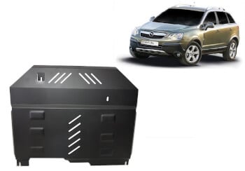 Pohjapanssari Opel Antara (2006-2010), moottori, vaihdelaatikko, j&auml;&auml;hdytin, ter&auml;st&auml;