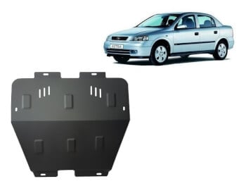 Pohjapanssari Opel Astra (1997-2004), moottori, vaihdelaatikko, j&auml;&auml;hdytin, ter&auml;st&auml;