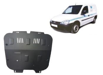 Pohjapanssari Opel Combo (2000-2010), moottori, vaihdelaatikko, jäähdytin, terästä