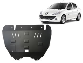 Pohjapanssari Peugeot 206 (1998-2012), moottori, vaihdelaatikko, j&auml;&auml;hdytin, ter&auml;st&auml;