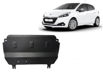 Pohjapanssari Peugeot 208 (2012-2019), moottori, vaihdelaatikko, ter&auml;st&auml;
