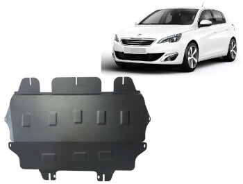 Pohjapanssari Peugeot 308 (2007-2017), moottori, vaihdelaatikko, j&auml;&auml;hdytin, ter&auml;st&auml;