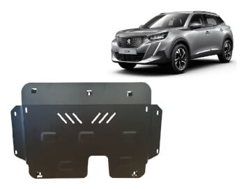 Pohjapanssari Peugeot 2008 (2019➟), moottori, vaihdelaatikko, j&auml;&auml;hdytin, ter&auml;st&auml;