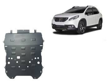 Pohjapanssari Peugeot 3008 (2017➟), moottori, vaihdelaatikko, j&auml;&auml;hdytin, etupuskuri, apurunko, ter&auml;st&auml;