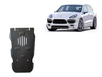 Pohjapanssari Porsche Cayenne manuaali (2006-2017), vaihdelaatikko, ter&auml;st&auml;