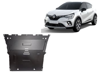 Pohjapanssari Renault Captur (2019➟), moottori, vaihdelaatikko, j&auml;&auml;hdytin, ter&auml;st&auml;