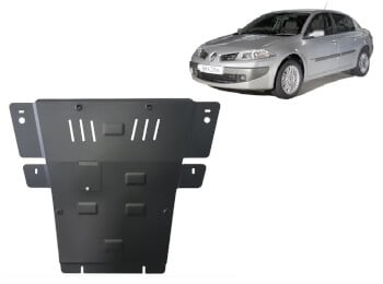 Pohjapanssari Renault Megane (2004-2008), moottori, vaihdelaatikko, j&auml;&auml;hdytin, ter&auml;st&auml;