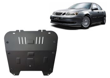 Pohjapanssari Saab 9-3 (2002-2012), moottori, vaihdelaatikko, ter&auml;st&auml;
