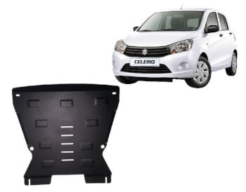 Pohjapanssari Suzuki Celerio (2014➟), moottori, vaihdelaatikko, j&auml;&auml;hdytin, etupuskuri, ter&auml;st&auml;