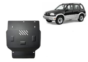 Pohjapanssari Suzuki Grand Vitara (1999-2005), moottori, j&auml;&auml;hdytin, ter&auml;st&auml;
