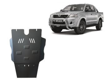 Pohjapanssari Toyota Hilux (2004-2015), vaihdelaatikko, tasauspy&ouml;r&auml;st&ouml;, DPF , hiukkassuodatin, ter&auml;st&auml;