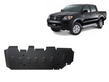 Pohjapanssari Toyota Hilux (2004-2015), polttoainetankki, ter&auml;st&auml;