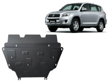 Pohjapanssari Toyota RAV4 diesel (2006-2013), moottori, vaihdelaatikko, jäähdytin, etupuskuri, terästä