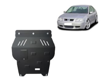 Pohjapanssari Volkswagen Bora (1998-2006), moottori, vaihdelaatikko, j&auml;&auml;hdytin, etupuskuri, ter&auml;st&auml;