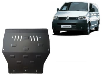 Pohjapanssari Volkswagen Transporter (2003-2015), moottori, vaihdelaatikko, jäähdytin, etupuskuri, terästä