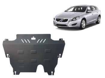 Pohjapanssari Volvo V60 (2010-2018), moottori, vaihdelaatikko, jäähdytin, terästä