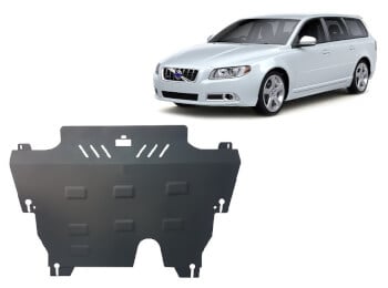 Pohjapanssari Volvo V70 (2007-2016), moottori, vaihdelaatikko, jäähdytin, terästä