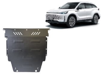 Pohjapanssari Baic X75 (2023➟), moottori, vaihdelaatikko, j&auml;&auml;hdytin, ter&auml;st&auml;
