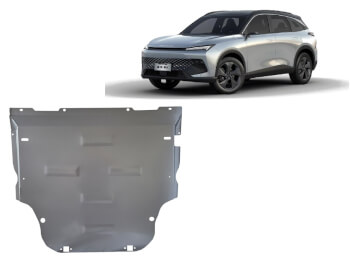 Pohjapanssari Baic X55 (2022➟), moottori, vaihdelaatikko, j&auml;&auml;hdytin, alumiinia