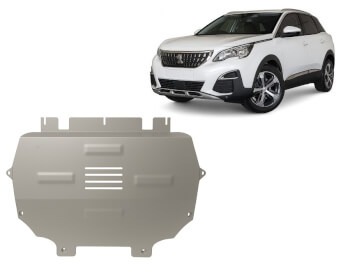 Pohjapanssari Peugeot 3008 (2017➟), moottori, vaihdelaatikko, j&auml;&auml;hdytin, etupuskuri, alumiinia