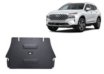 Pohjapanssari Hyundai Santa Fe (2018-2023), katalysaattori, terästä