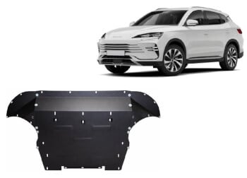 Pohjapanssari BYD Seal U (2024➟), moottori, vaihdelaatikko, jäähdytin, etupuskuri, terästä