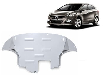 Pohjapanssari Hyundai i30 (2017➟), moottori, etupuskuri, vaihdelaatikko, jäähdytin, alumiinia