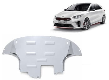 Pohjapanssari Kia Ceed (2018➟), moottori, etupuskuri, vaihdelaatikko, jäähdytin, alumiinia