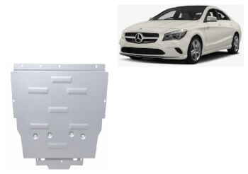 Pohjapanssari Mercedes-Benz CLA (2019➟), moottori, vaihdelaatikko, jäähdytin, alumiinia